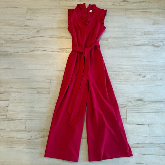 Calvin Klein Pants - Calvin Klein Red ❤️ Sleeveless Jumpsuit • Size 4 • Like New
